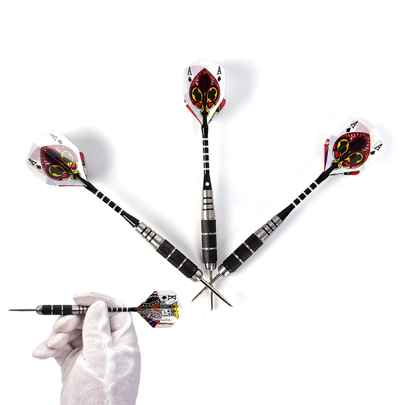 

3pcs/Set Tungsten Steel Needle Tip Darts With Dart Flights Sports