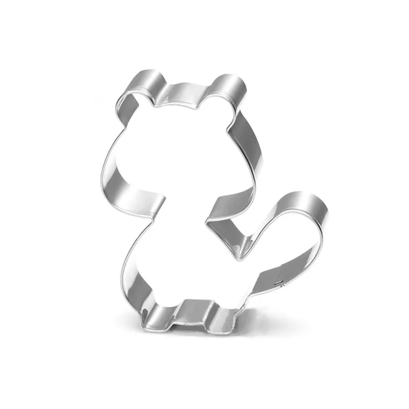TTLIFE Raccoon Shaped Cookie Cutter Animal Stainless Steel Biscuit Mold Sugarcraft Pastry Baking Mould Cake Decorating DIY Tools | Дом и сад