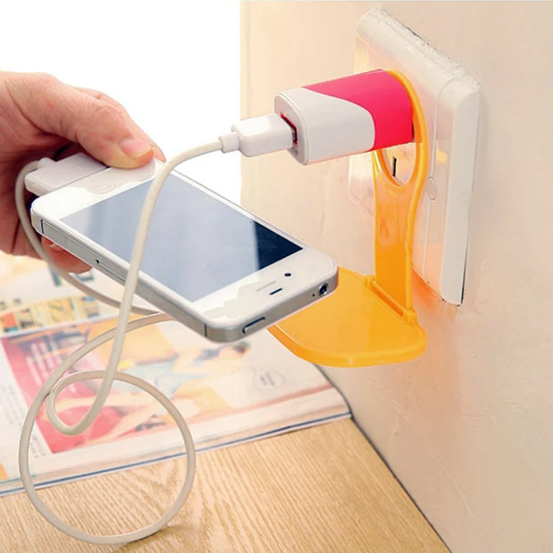 Новый горячий 5 шт складной держатель для мобильного телефона настенный