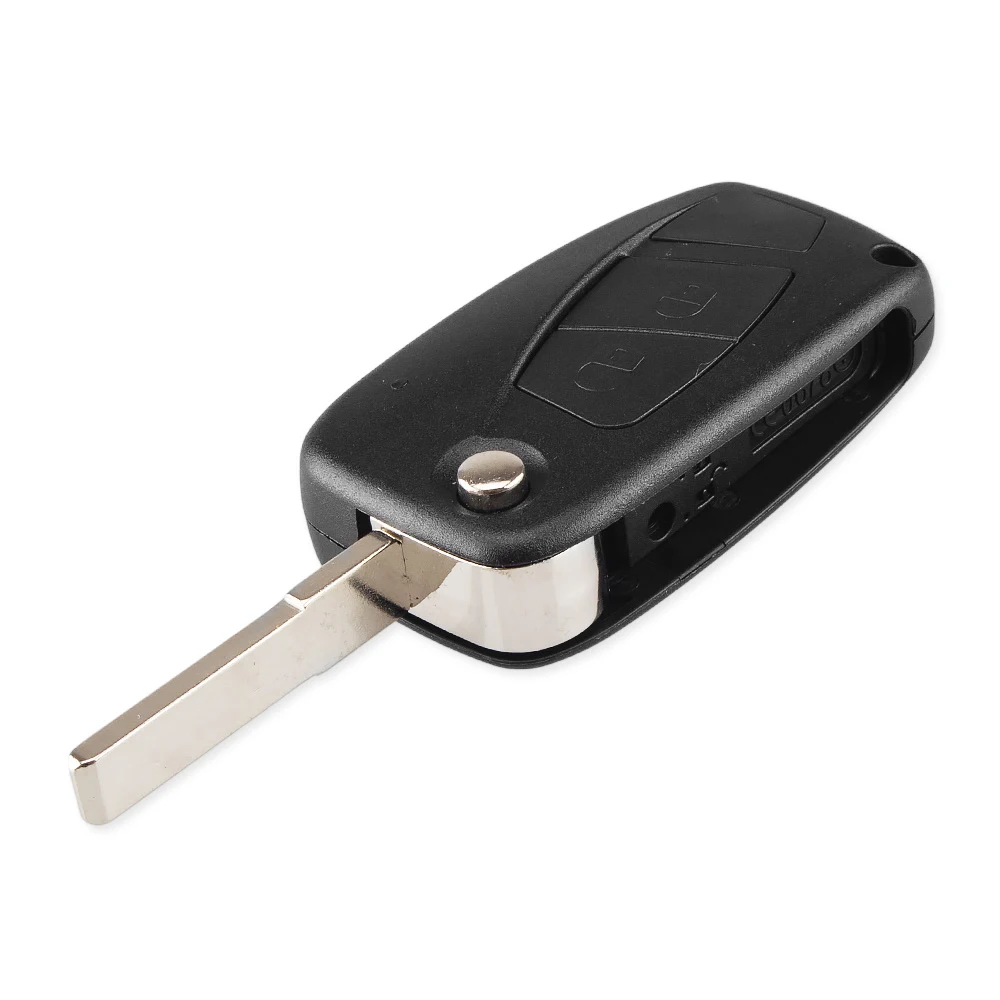 Брелок KEYYOU 10X складной для ключей Fiat Panda Idea Punto Stilo Iveco 2 кнопки чехол пульт