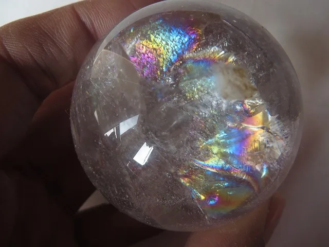 Natural Clear Quartz Rainbows Ball Crystal Sphere Orb Healing 176g | Дом и сад