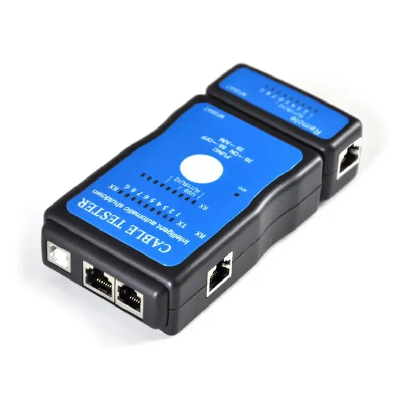 Портативный мульти-модульный разъем Ethernet сеть LAN RJ-45 Cat5 RJ11 RJ12 USB BNC Кабельный тестер кабеля LAN телефонная сеть Кабельный тестер Мете снаружи пульт дистанционного управления