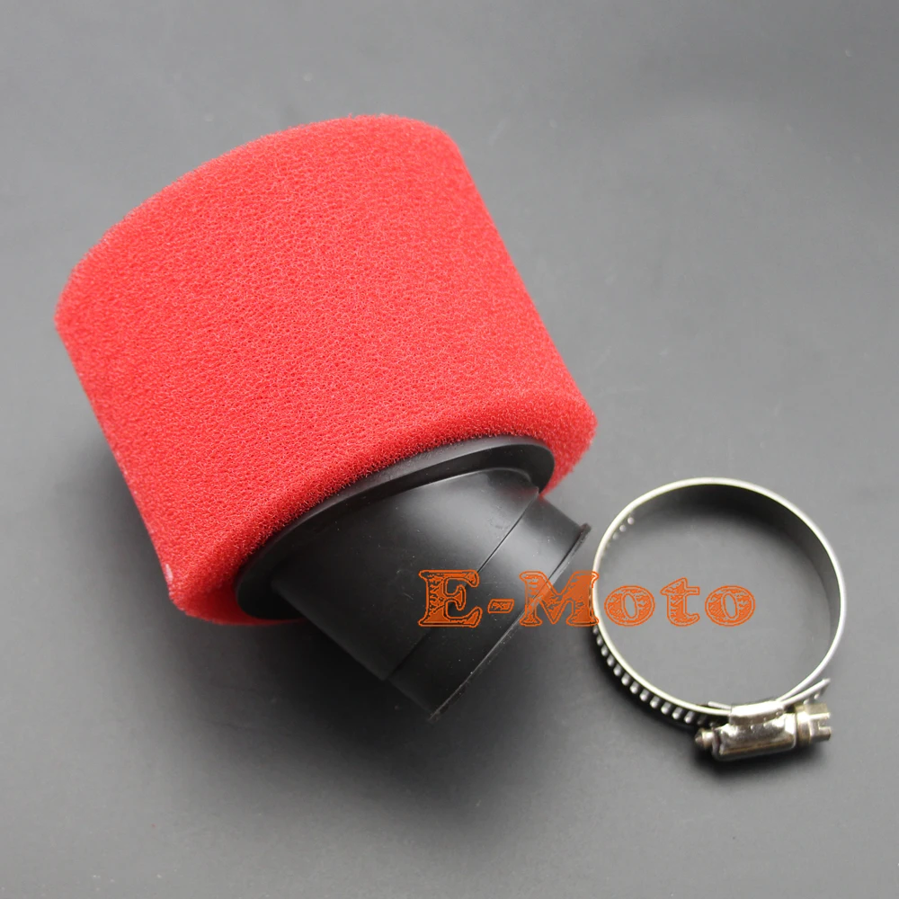 42 мм красный двойной пенопластовый Pod воздушный фильтр угловой фитинг для