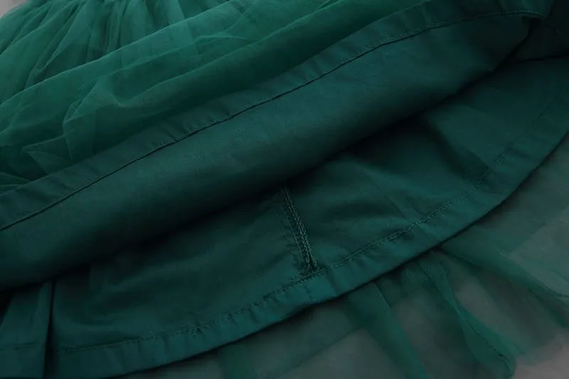 Платье детское летнее Пышное с изумрудными оборками на возраст 2-7 лет 2018 | Детская