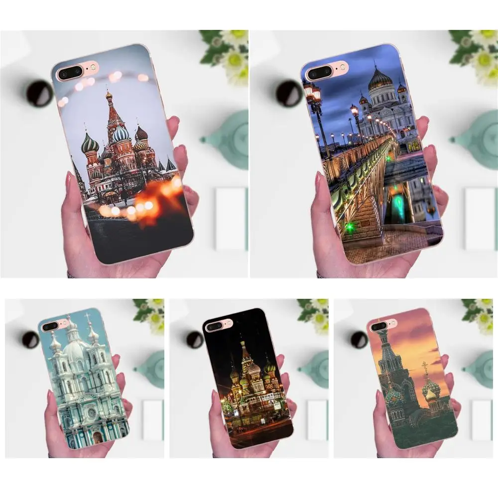 Россия Москва ночь для Galaxy A3 A5 A7 On5 On7 2015 2016 2017 Grand Alpha G850 Core2 Prime S2 I9082|Бамперы| |