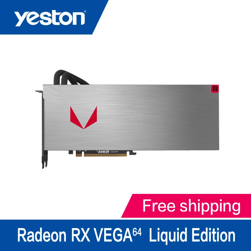 Yeston RX VEGA64 Liquid Edition 8G PCI Express x16 3.0 video gaming graphics card external for laptops | Компьютеры и офис