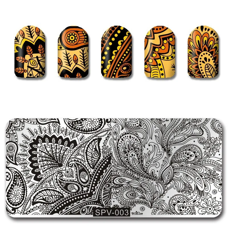 10 шт. прямоугольные пластины для ногтей видов|Шаблоны дизайна ногтей| |