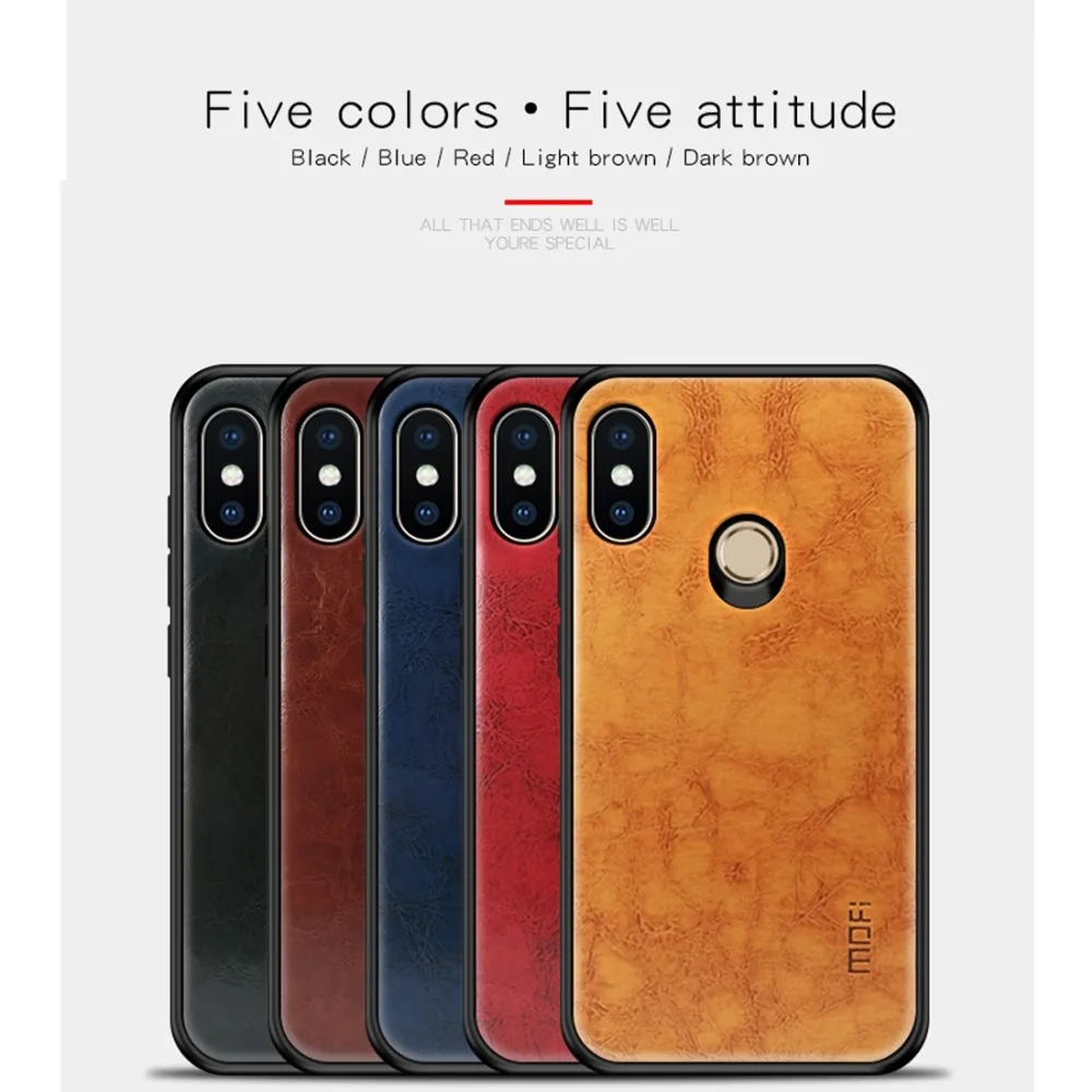 MOFI противоударный PU паста PC чехол для телефона для Xiaomi mi Mix 2S красный mi Note 4X mi 5X 5A 8 6 Pro 5 Pocophone F1 задняя крышка смартфона