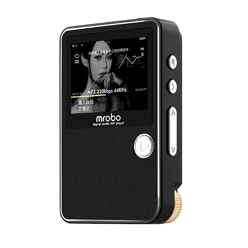 Черный HIFI музыкальный плеер Высокое качество Мини Спортивный MP3 плеер без потерь музыка персональный стерео Walkman поддержка DSD - Цвет: Черный