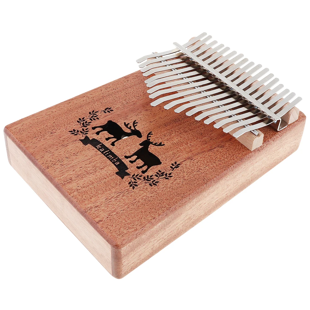 17 ключ одноплатный из красного дерева калимба Лось звуковое отверстие большой