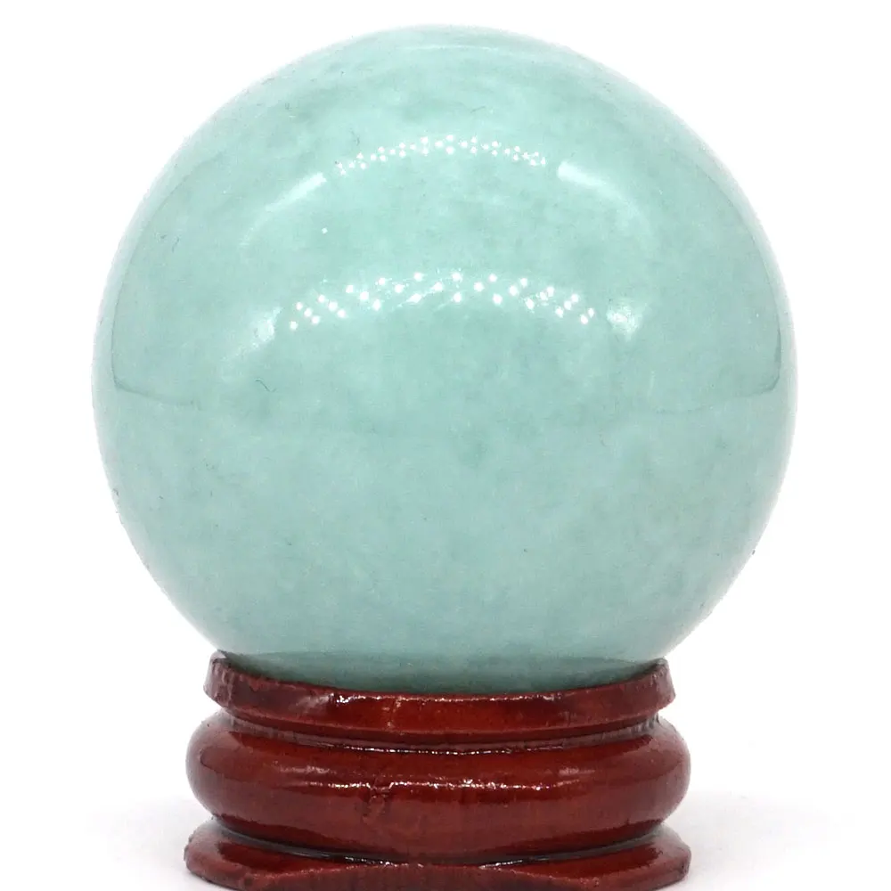 Шар из натурального зеленого камня минеральный семейный массажный хрустальный