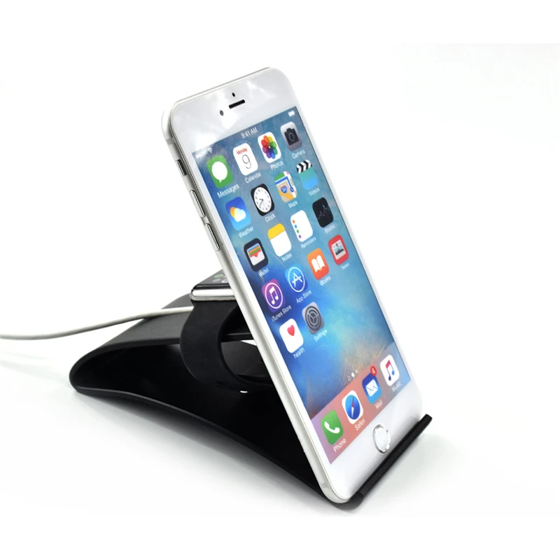 2 в 1 зарядная док станция из алюминиевого сплава подставка кронштейн для iPhone 6/7