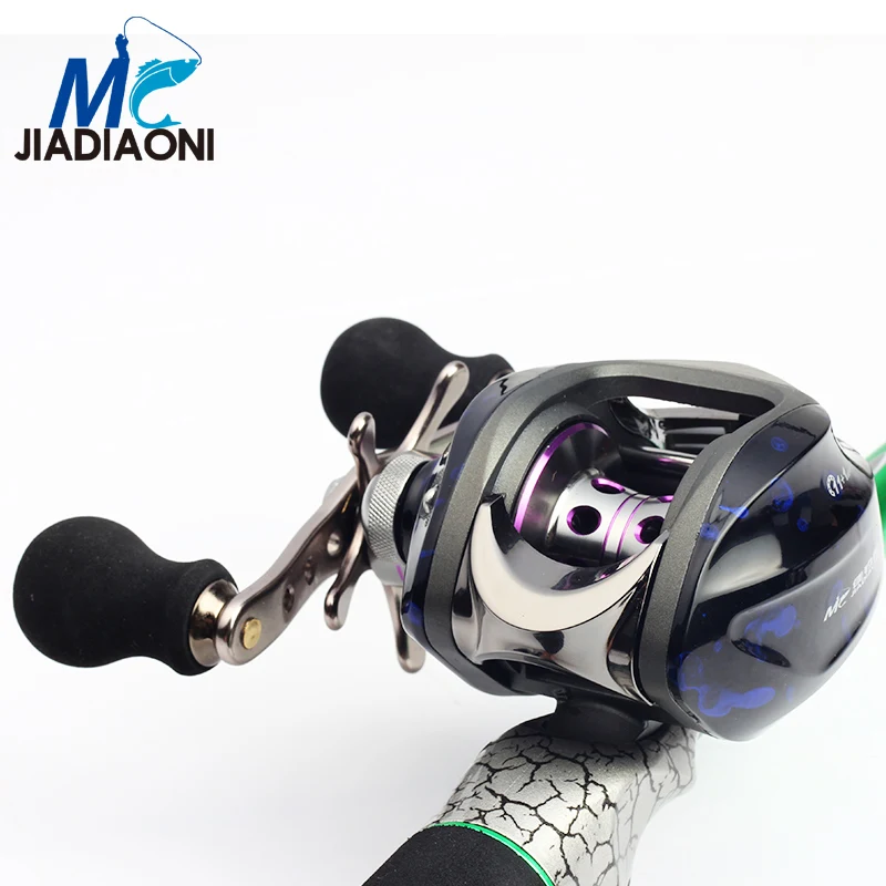 

JIADIAONI Fishing Reel High Speed 6:3:1 Baitcasting Reel 11+1 BBs Spinning Reel Drag Power Right/Left Handed Water Drop Wheel