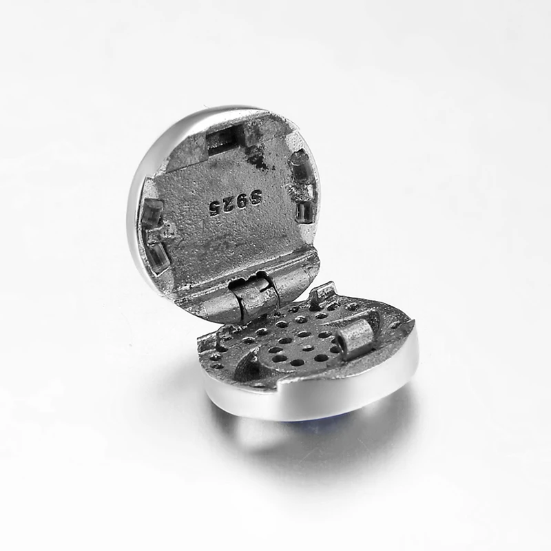 Горячая 925 стерлингового серебра злой синий глаз и прозрачный CZ зажим в форме