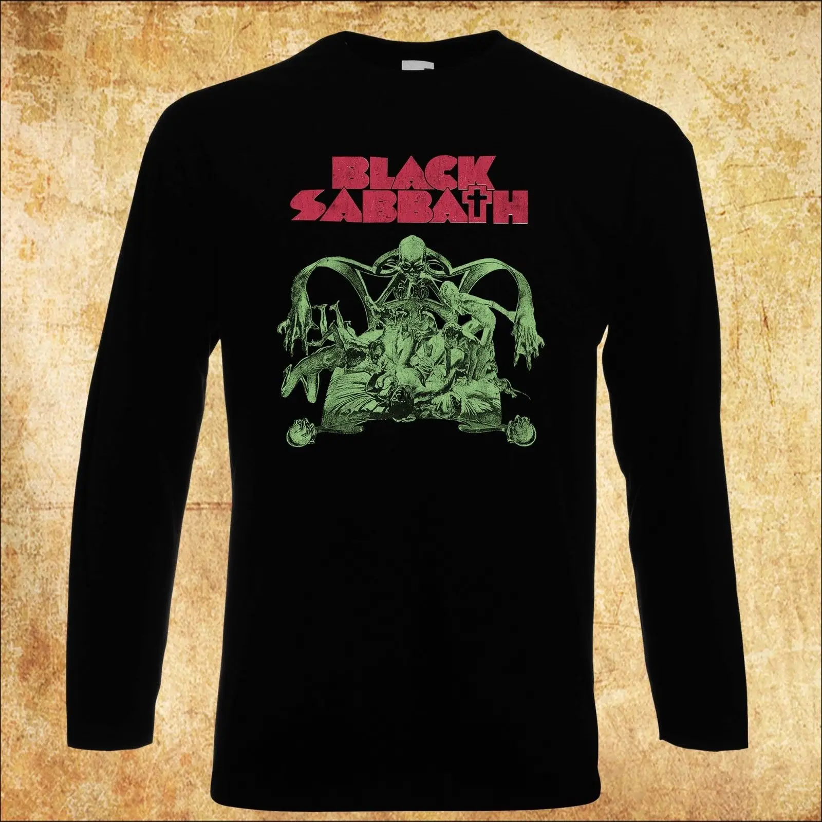 Мужская черная футболка с надписью BLACK SABBATH 8 | одежда
