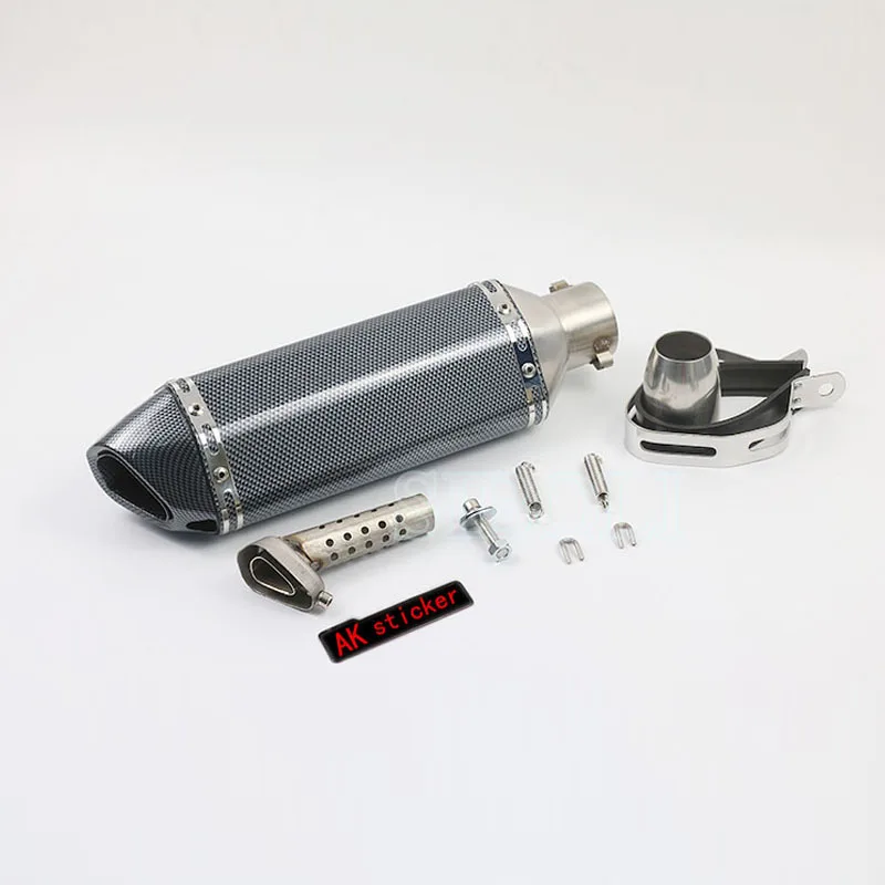 Modifiedl Мотоцикл выхлопная труба глушитель 51 мм Размер CBR YZF YBR TTR 200cc 250cc 300cc 400cc аксессуары