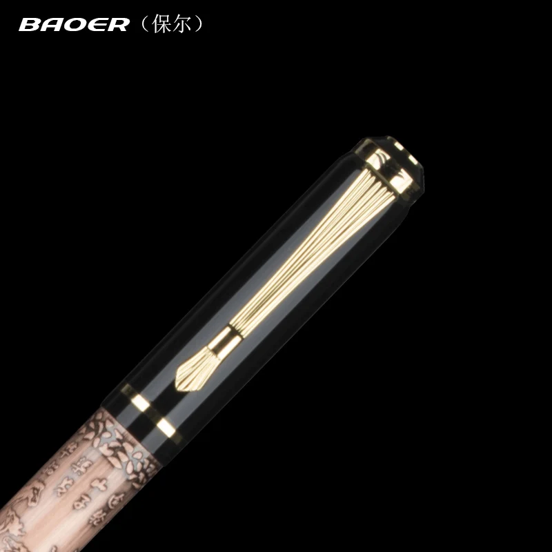 Брендовая металлическая шариковая ручка Baoer роскошная Шариковая для бизнеса