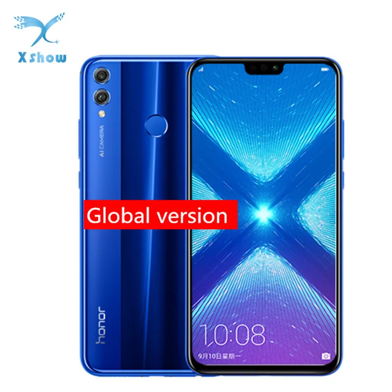 Смартфон HONOR 8X с 6 5 дюймовым дисплеем ОЗУ 4 Гб ПЗУ 64 ГБ 20 Мп + 16 МП 3750 мАч|Смартфоны| |