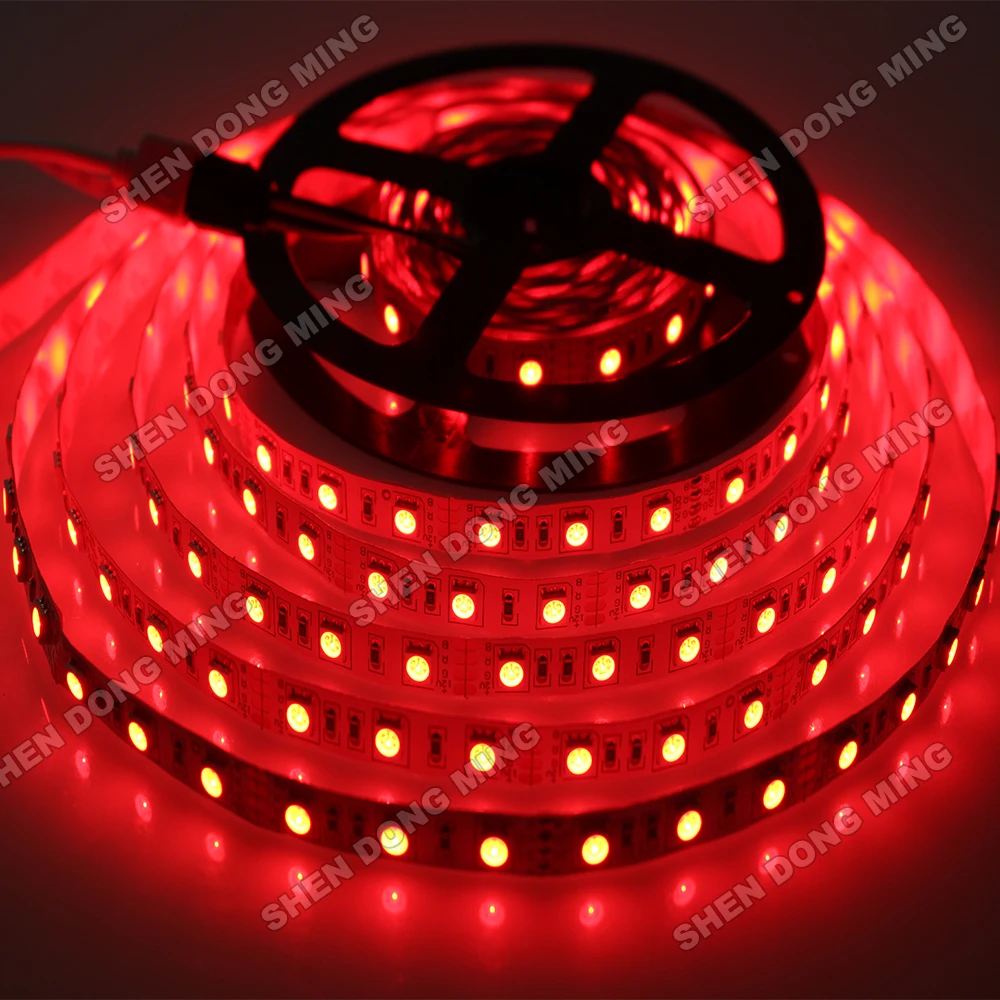 Фото Rgb Светодиодная лента 5050 SMD 12 В гибкая светодиодная 60 светодиодов/м 1 метр RGB белая Rgb Светодиодная лента 5050 SMD 12 В гибкая светодиодная 60 светодиодов/м 1 метр RGB белая