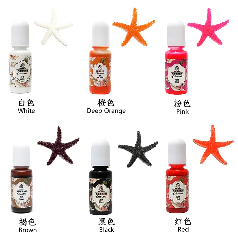 QIAOQIAODIY 10ML Epoxy Resin Pigment UV Resin Coloring Dye Colorant Resin Pigment DIY Handmade Crafts Art Sets 14 Colors