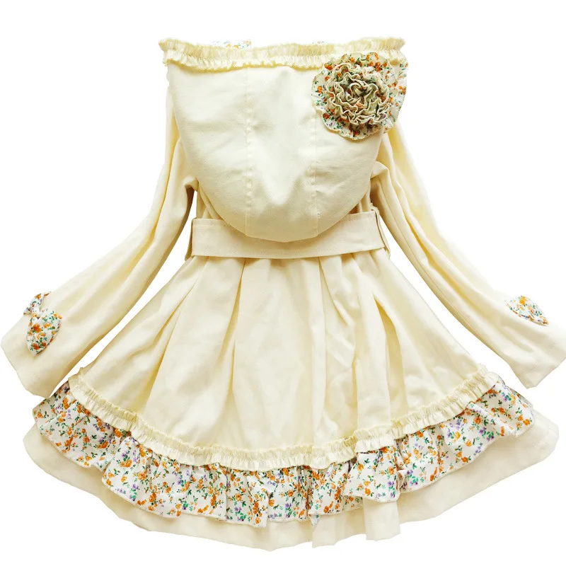 Ветровка для девочек на весну и осень длинный стильный детский плащ модная