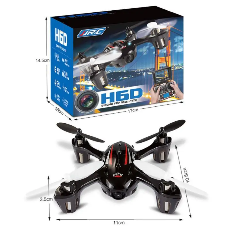 JJRC H6D Радиоуправляемый Дрон HD камера 200 Вт FPV пульт ДУ детские игрушки 360 прокатки 5