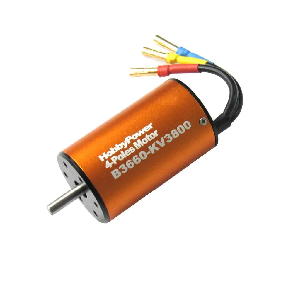 HP 3660 3800KV 3300KV 2600KV бесщеточный 4 полюсный двигатель для 1/10 RC автомобиля Багги