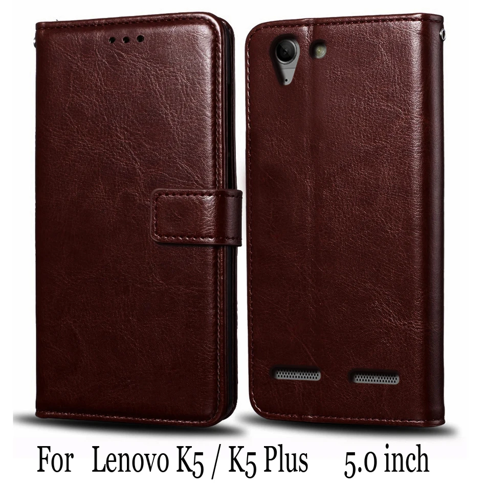 Роскошный чехол-бумажник из искусственной кожи для Lenovo k5 A6020A40 чехол-подставка Vibe