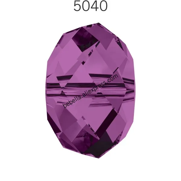 Amethyst 204 1 шт.) Кристалл от Swarovski 5040 бриолет бисер Сделано в Австрия свободные бусины Стразы для рукоделия ювелирных изделий - Цвет: Amethyst 204