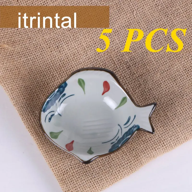 Милые блюда для ужина керамический набор суши 4 дюйма маленькая тарелка соевый
