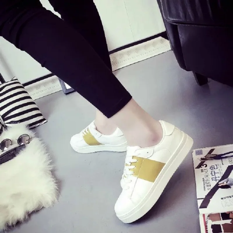 Повседневная Обувь Женщины 2016 Новая Мода Горячие Продажа Зашнуровать Дышащий