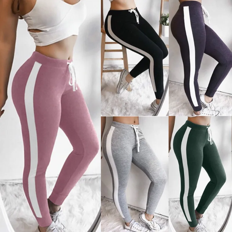 Женские спортивные брюки со средней талией повседневные демисезонные для бега