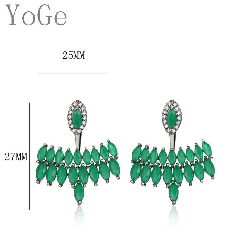Серьги-гвоздики YoGe E7199L женские ювелирные украшения для свадьбы Вечерние с