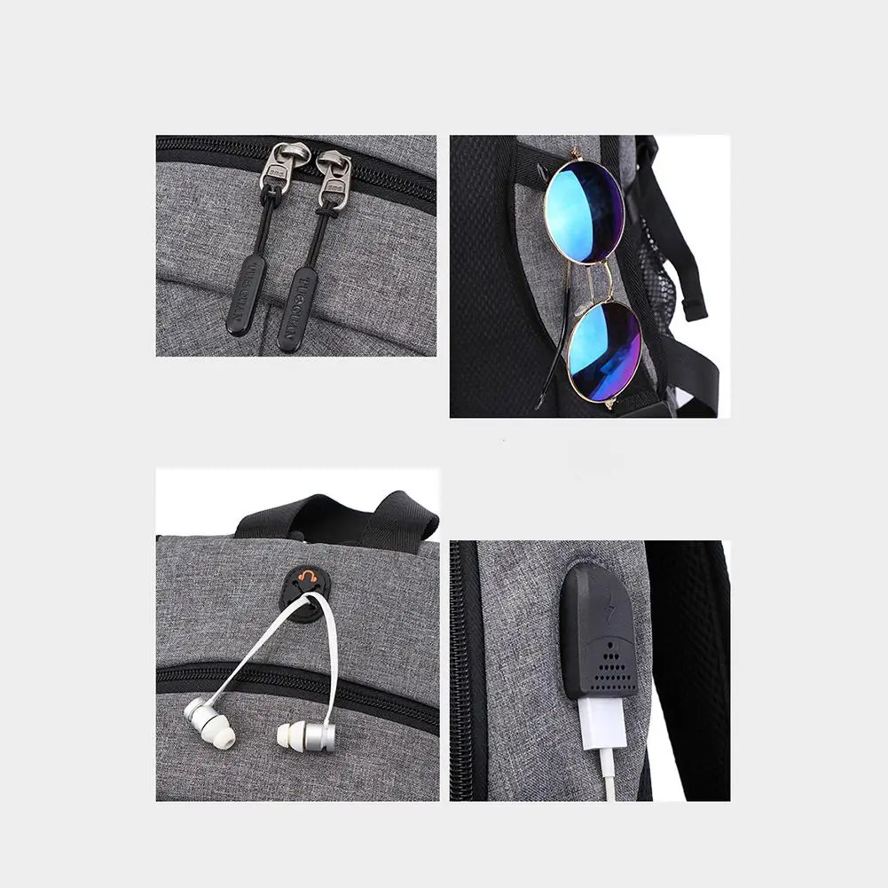 Mounchain мужской водонепроницаемый рюкзак большой емкости с usb-портом для