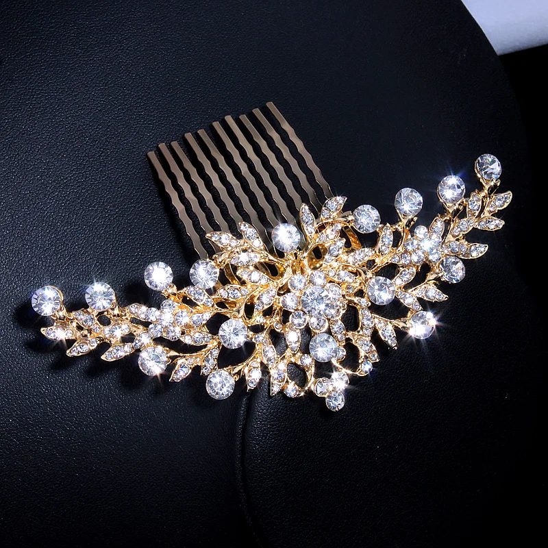 Высокое качество, новая мода, свадебные аксессуары для волос для невесты, гребень для волос из горного хрусталя, гребень для волос, украшения для волос для женщин XLL2