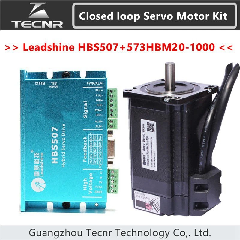 Замкнутый контур Leadshine драйвер комплект 2NM HBS507 573HBM20-1000 3 фазный мотор сервопривода с 1000 линия датчика