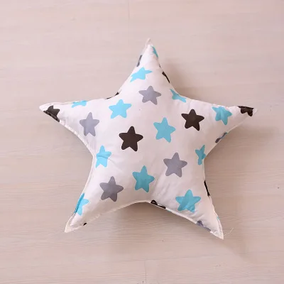 white star 40x40cm Детская комната диван подушка звезда облако сердце домашние подушки для путешествий украшения для детской комнаты хлопок мягкие игрушки для детей подарок для девочек Рождество - Цвет: white star 40x40cm