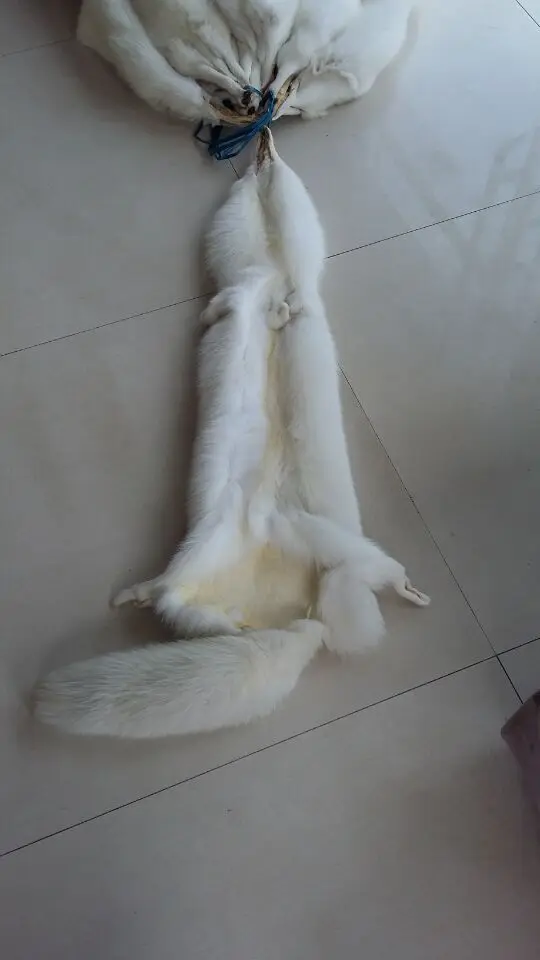 Натуральный Меховой чехол большого размера из белой лисы | Дом и сад