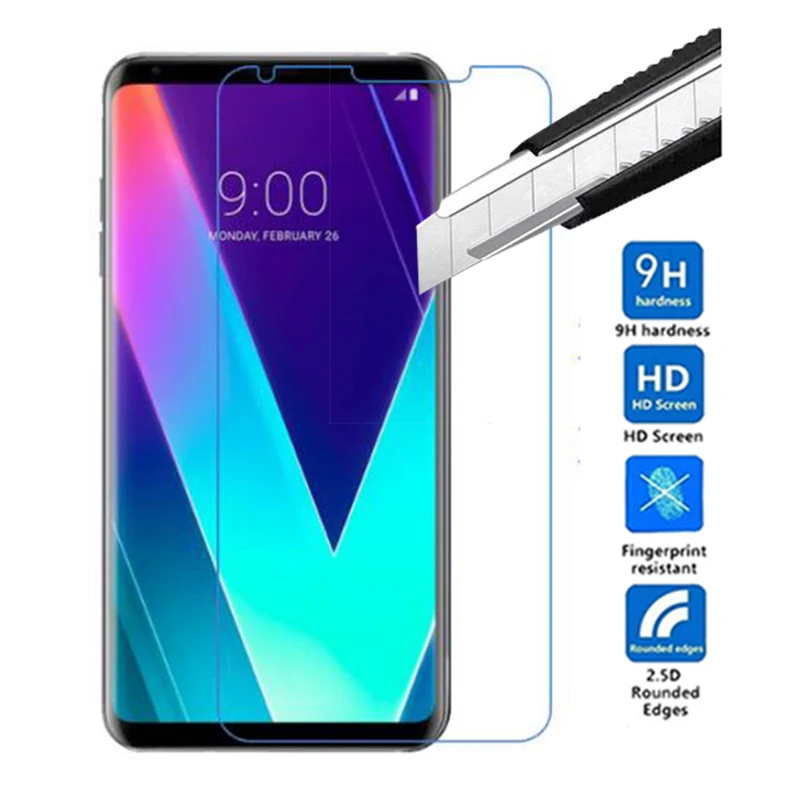 Высококачественное закаленное стекло 9H премиум-класса для LG V35 ThinQ защита экрана