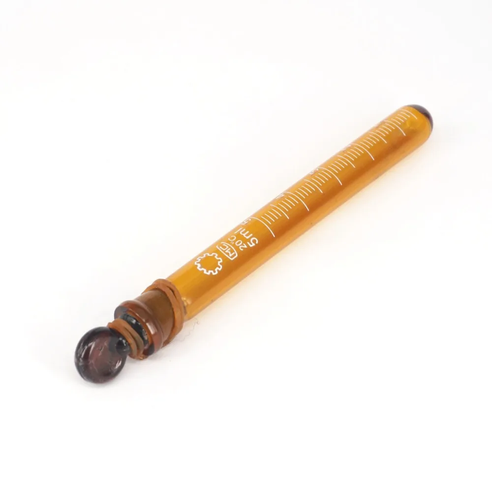 Лабораторная пробирка из коричневого стекла 5 мл круглая трубка с пробкой|glass