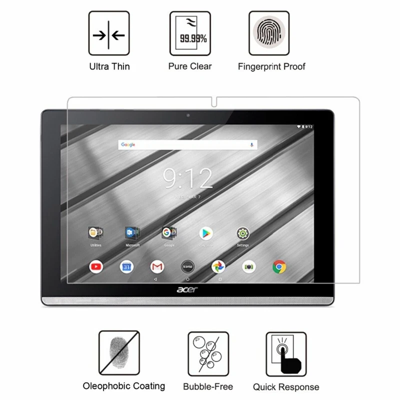 Закаленное Стекло Экран протектор для acer Iconia One 10 B3-A40 B3-A50 One 8 B1-850 один 7 B1-790 Tab 10 A3-A40 A3-A50 A3-A30 10,1"
