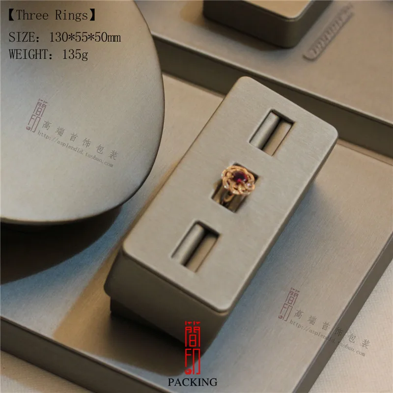 Счетчик ювелирных изделий дисплей реквизит для 3 колец окна держатель серебряный