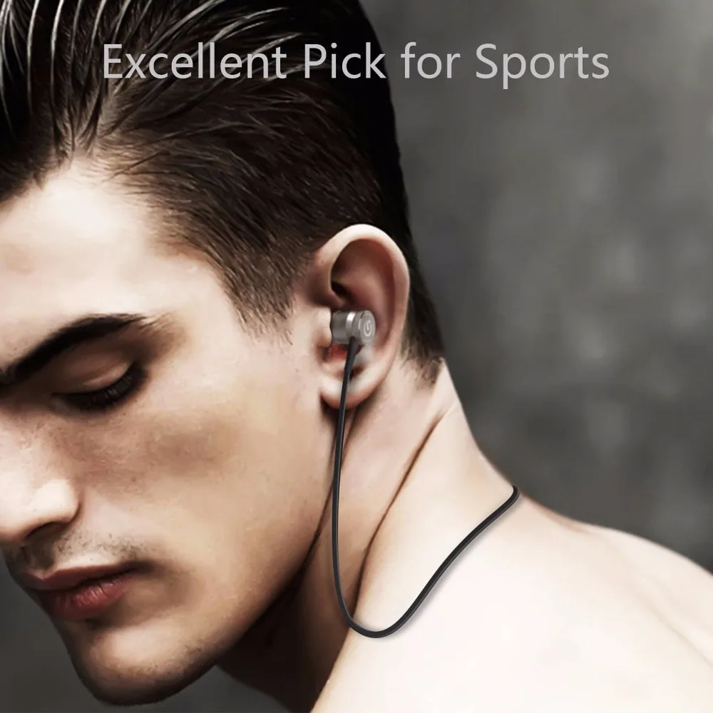 Беспроводная bluetooth гарнитура водонепроницаемые спортивные наушники с
