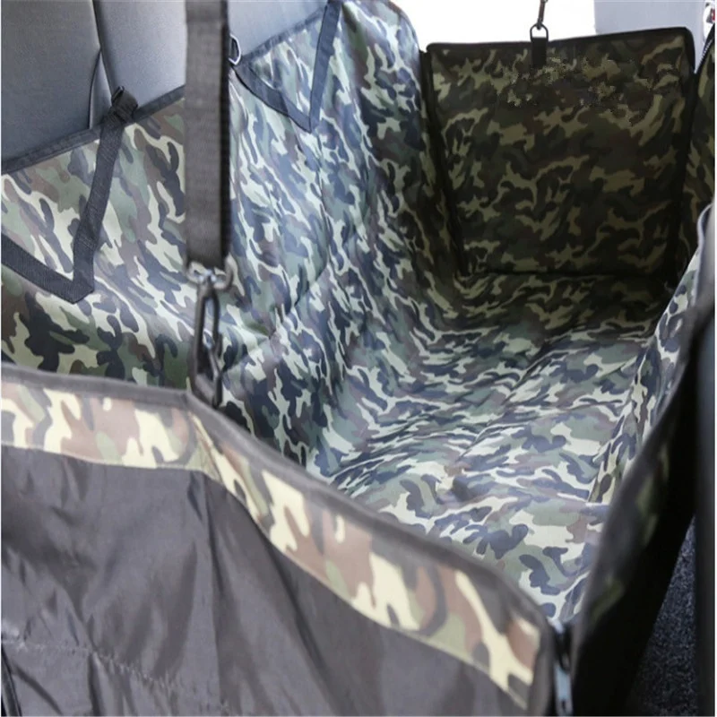 camouflage Автомобиль для животных Коврик для собак щенка автомобиля заднего ряда сиденья Путешествия исходящий утолщение Pet Перевозчик сиденья для автомобилей Защита подушки - Цвет: camouflage