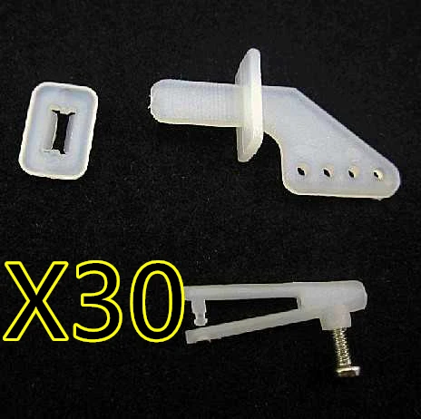 30PCS RC spare parts Rudder Servo Rob Angle Set For FPV Airplane Helicopter With 1mm Chuck Screw | Игрушки и хобби