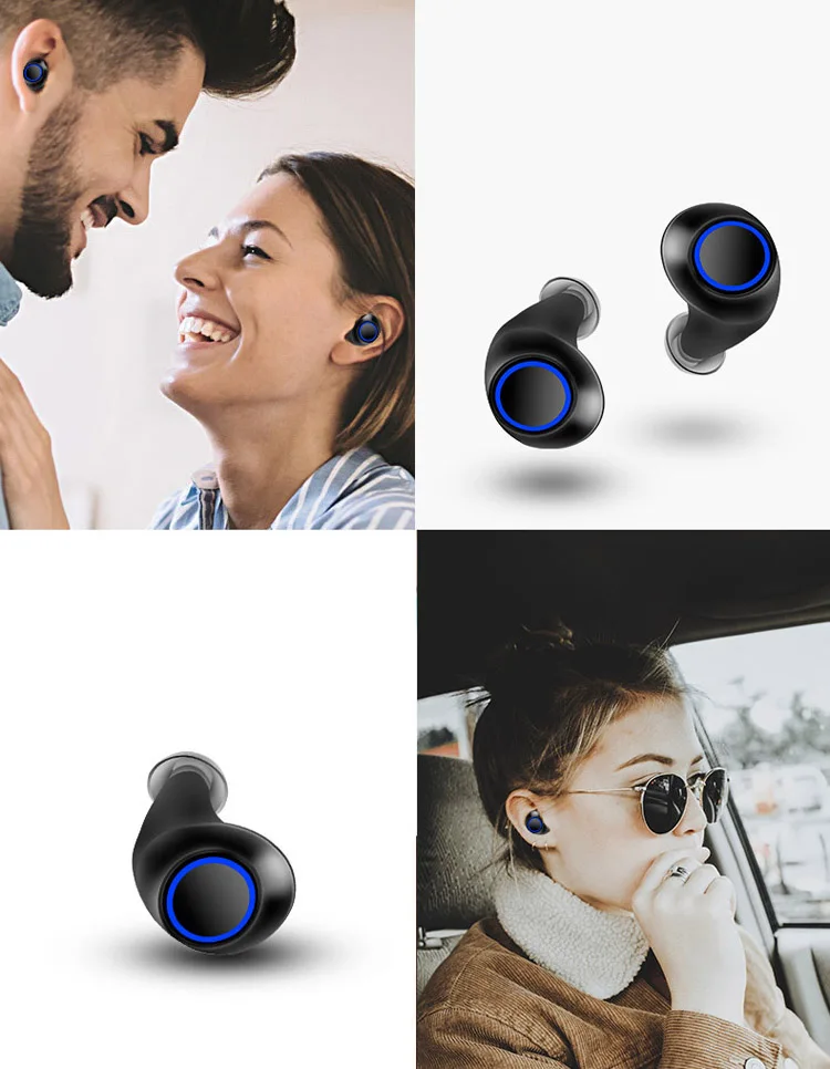 DAONO TWS bluetooth-гарнитура стерео музыкальные наушники встроенный микрофон маленькие