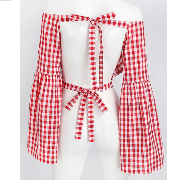 Сексуальная Открытая спина с открытыми плечами Женская Рубашка классическая