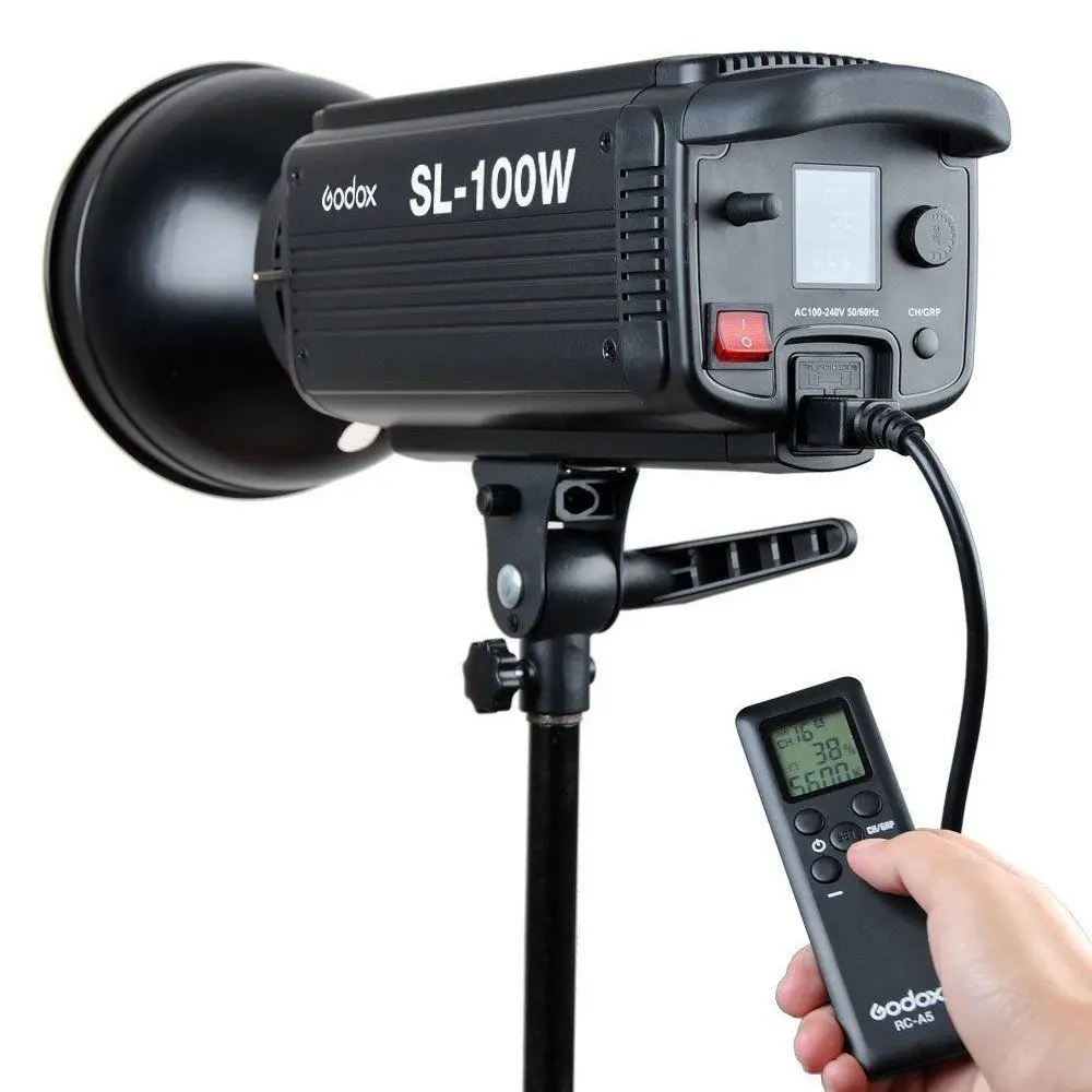 Godox SL-100W светодиодный видео светильник 100 Вт лампы 6500LUX непрерывной студийной