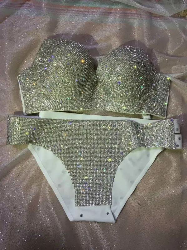 Мода 2017 сексуальное бикини с кристаллами женский сексуальный костюм украшением