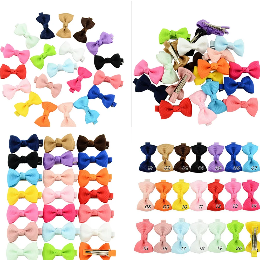 

2019 NEW 20Pcs /lot Baby Flower Bows headband hairband Hairpin hair Clip Kids Child Girls Accessories Wholesale